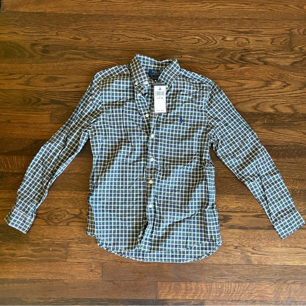 Polo Ralph Lauren boys checkered polo NWT